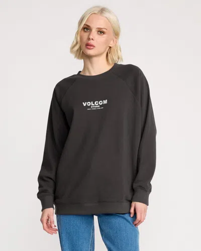 Volcom Women's Stone Magic Crew In Black