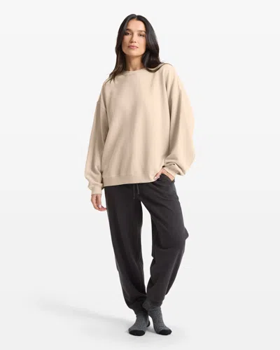 Volcom Women's Stone Soft Crew In Neutral