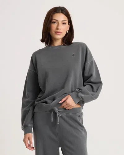 Volcom Women's Stone Soft Crew In Vintage Black