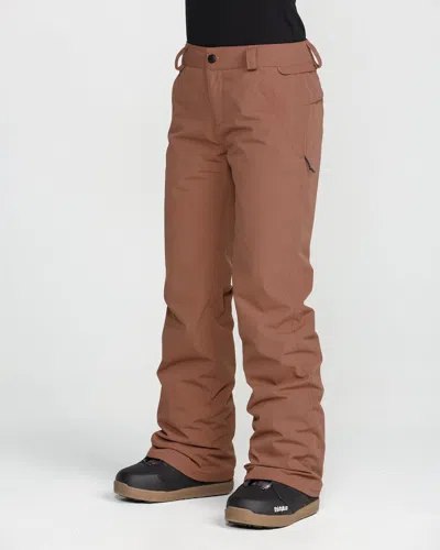 Volcom Women's Stoned Insulated Pants In Brown