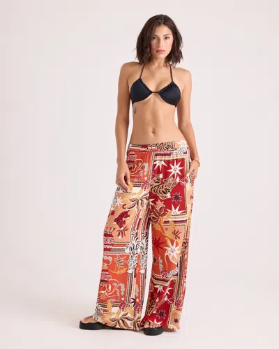 Volcom Women's Stoneshine Junki Pants In Tile Of The Tiger