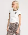Volcom Women's Stoney Time Ringer Tee In White