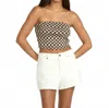 Volcom Women's Strait Up Shorts In Star White In White
