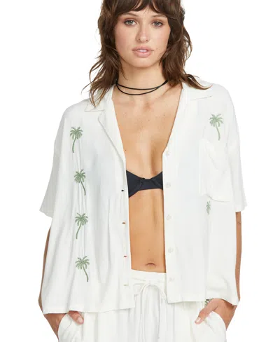 Volcom Women's Sun Stunner Short Sleeve Tee In White