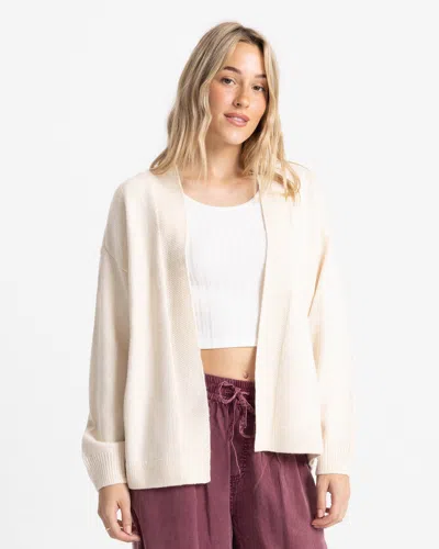 Volcom Women's Sweater Weather Jacquard Cardigan In Brown