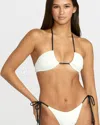 Volcom Women's V Baby Halter Bandeau Bikini Top In Multi