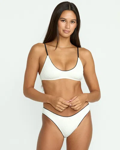 Volcom Women's V Baby Scoop Crop Bikini Top In Neutral