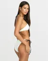 Volcom Women's V Baby Tie Side Skimpy Bikini Bottom In White