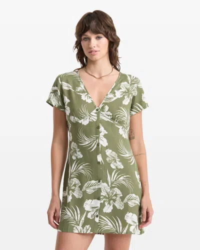 Volcom Women's Vroom Service Dress In Green