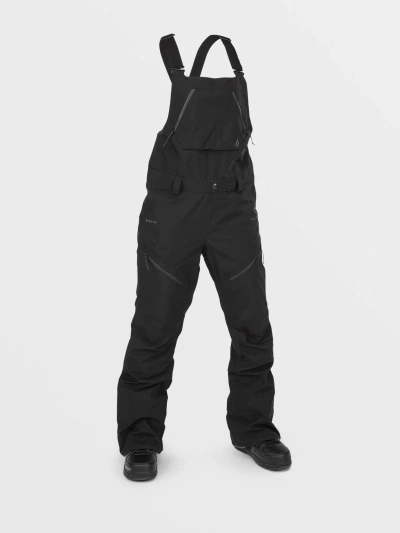 Volcom Womens Elm Stretch Gore Bib Overalls - Black