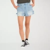 Volcom Womens Juniors Pull-on Short In Blue