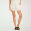 Volcom Womens Juniors Pull-on Short In White