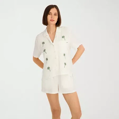 Volcom Womens Juniors Short Sleeve T-shirt In White