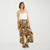 Volcom Womens Juniors Wide Leg Pull-on Pant In Multi