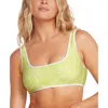 Volcom Juniors' Tropicoco Reversible Scoop-neck Bikini Top In Orange
