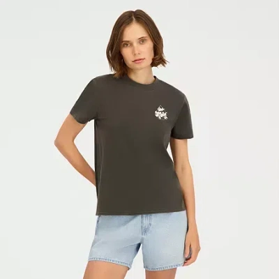 Volcom Womens Short Sleeve Graphic T-shirt In Brown