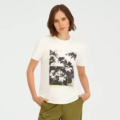 Volcom Womens Short Sleeve Graphic T-shirt In White