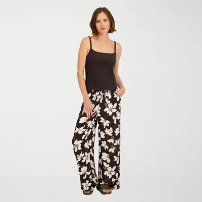 Volcom Womens Wide Leg Pull-on Pant In Black