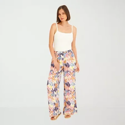 Volcom Womens Wide Leg Pull-on Pant In White