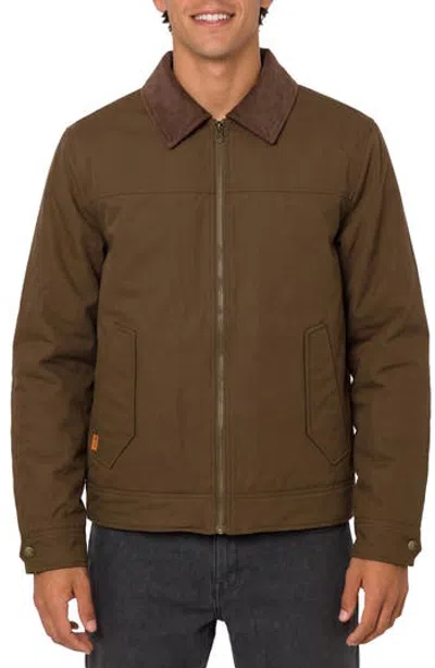 Volcom Workwear Jacket In Desert Palm
