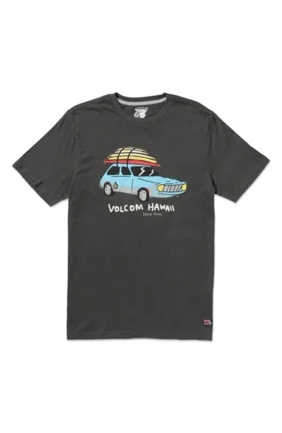Volcom X Drew Toonz Graphic T-shirt In Black