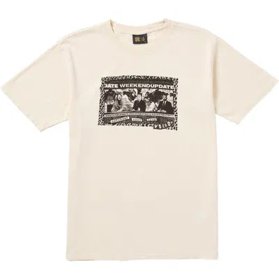 Volcom X Snl Weekend Update Graphic T-shirt In Off White