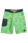Volcom 'zee Brah' Print Board Shorts In Green