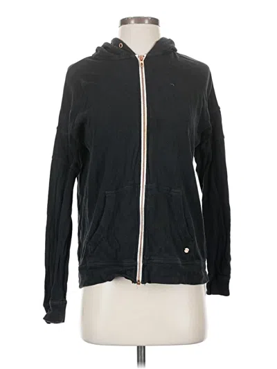 Pre-owned Volcom Zip Up Hoodie In Black