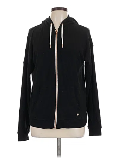 Pre-owned Volcom Zip Up Hoodie In Black