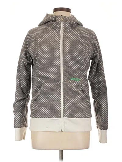 Pre-owned Volcom Zip Up Hoodie In Gray