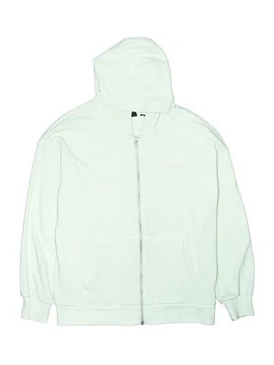 Pre-owned Volcom Kids' Zip Up Hoodie In Green