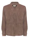 Volfagli Flap-pocket Jacket In Brown