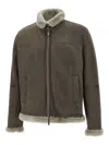 Volfagli Shearling-collar Zip-front Jacket