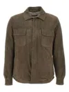 Volfagli Modigliani Camoscio Buttoned-pockets Leather Jacket