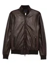 Volfagli Tuscany Zip-fastening Leather Jacket In Brown