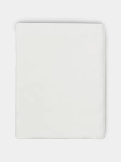 Volga Linen Linen King-size Bottom Sheet In White