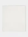 Volga Linen Linen Super King-size Bottom Sheet In White