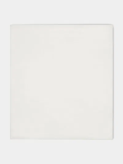 Volga Linen Linen Super King-size Bottom Sheet In White