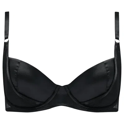 Vollers The Corset Company Limited Women's Black Vivienne Balcony Bra