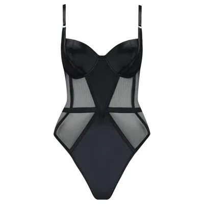Vollers The Corset Company Limited Women's Black Vivienne Bodysuit