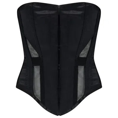 Vollers The Corset Company Limited Women's Black Vivienne Overbust Corset
