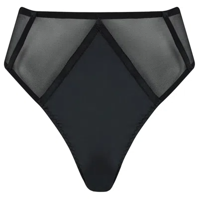 Vollers The Corset Company Limited Women's Black Vivienne Thong