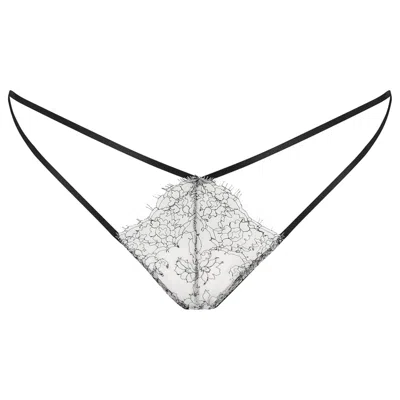 Vollers The Corset Company Limited Women's Black / White Anastasia Mini Brief In Black/white