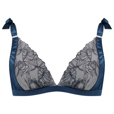 Vollers The Corset Company Limited Women's Blue Aria Soft Cup Bra