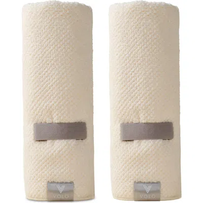 Volo 2-pack Hero Hair Towel Set $96 Value In White