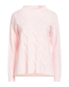 Volpato Woman Sweater Light Pink Size 10 Cashmere