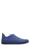 Volta Bosco Leather Low-top Sneakers In Blue