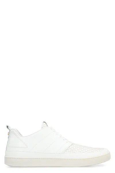 Volta Bosco Leather Low-top Sneakers In White