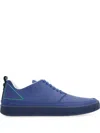 Volta Bosco Leather Low-top Sneakers In 蓝色