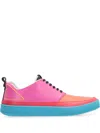 Volta Leather Low-top Sneakers In 粉色